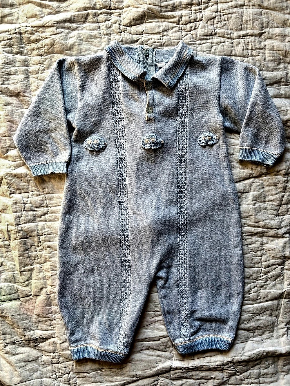 Friedknit Creations Knit Sweater Romper, 3 months